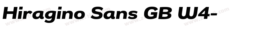 Hiragino Sans GB W4字体转换 Hiragino Sans GB W4字体转换